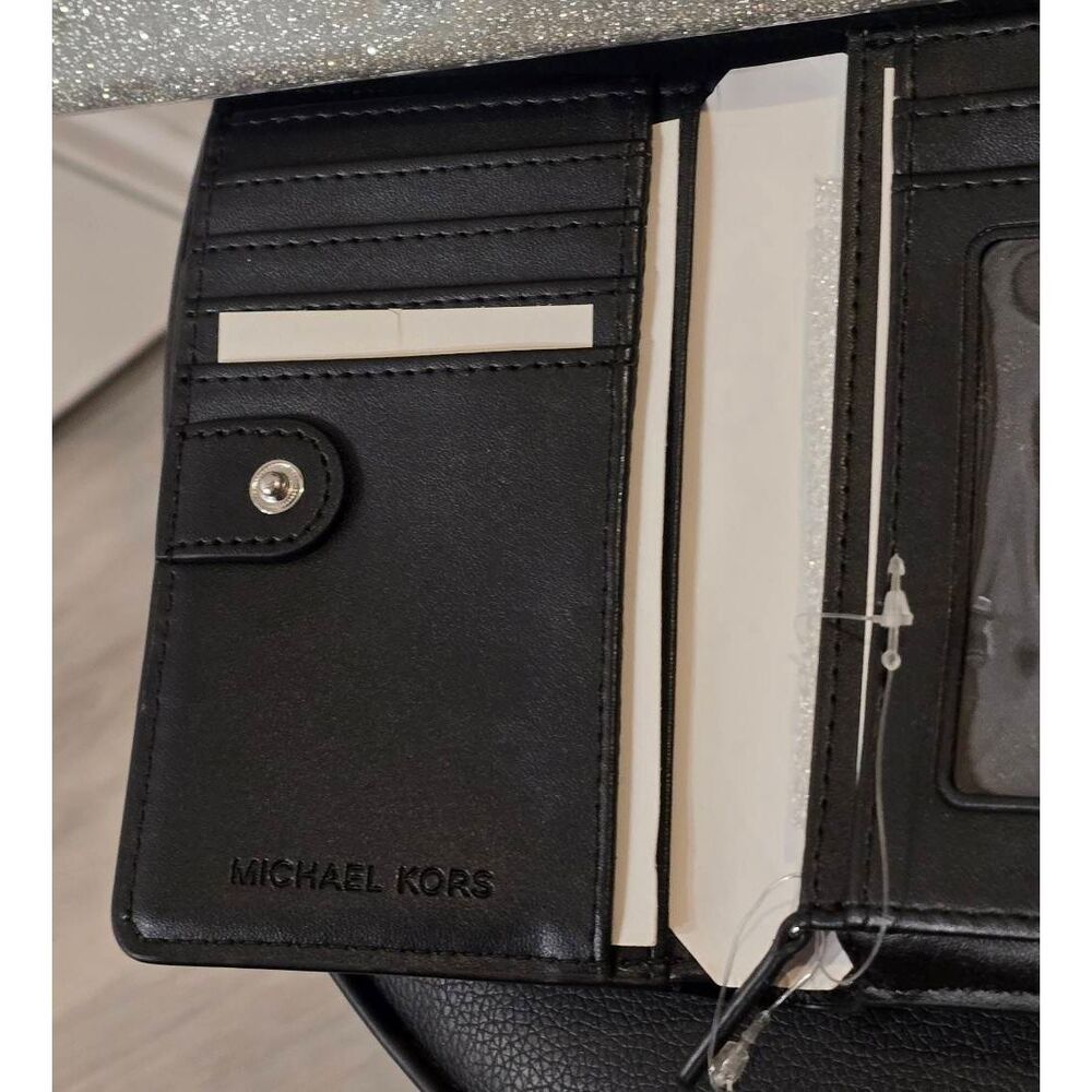 Michael Kors Jet Set Medium Fold-Over Logo Wallet - Picture 13 of 13